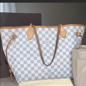 Louis Vuitton Neverfull MM Damien Azur - Authentic